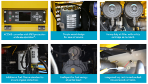 Atlas Copco XATS350、XAHS350、Compresseurs d'air XAS400