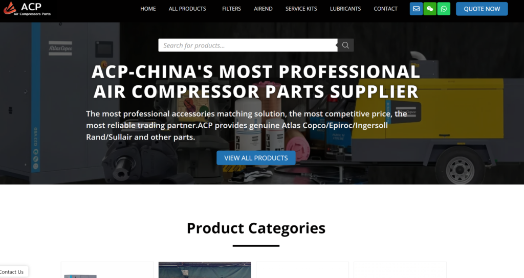 Atlas Copco suppliers Independent Website Merchant